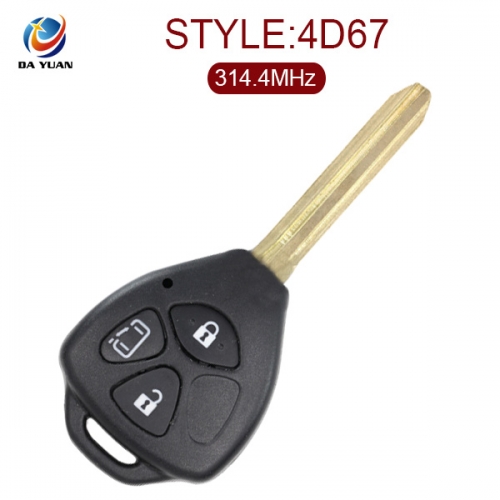 AK007042 for Toyota Japan 3 button Remote Key (Slide Door) 314.4MHz 67Chip
