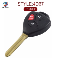 AK007046 FOR Toyota ScionYaris 2+1 Button Remote Key(USA) 312MHz,67Chip inside