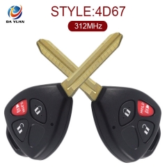 AK007046 FOR Toyota ScionYaris 2+1 Button Remote Key(USA) 312MHz,67Chip inside