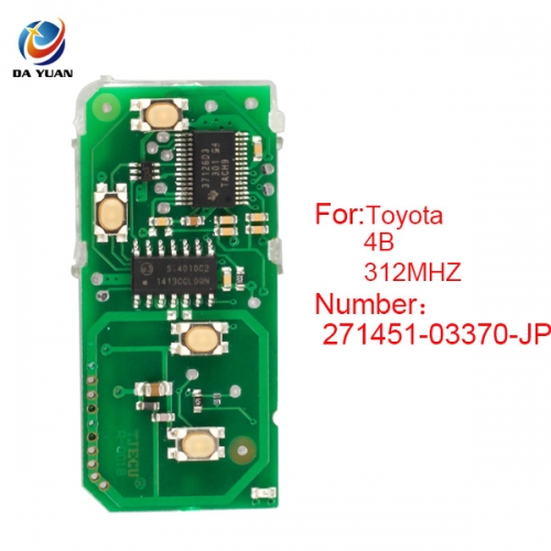 AK007060 Smart Card Board 4 Key 312MHZ Number 271451-03370-JP for Toyota