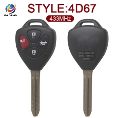 AK007049 for Toyota Hilux 4button Remote Key(Austrilia) 433Mhz. 67chip MDL B44TA