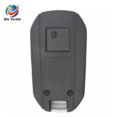 AS009024 for Peugeot Flip Key Shell 2 Button With No Grove uncut blade