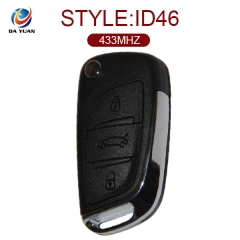 AK016018 Original for Citroen C4L Flip Romote Key 3 Button 433MHz ID46
