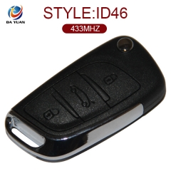 AK016018 Original for Citroen C4L Flip Romote Key 3 Button 433MHz ID46