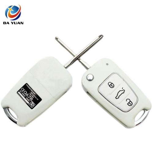 AS020014 for Hyundai I30 IX35 3 buttons folding remote key shell