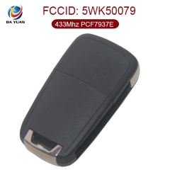 AK057005 for Vauxhall 3 Button Flip remote control key 433MHz PCF7937E  5WK50079