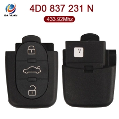 AK001041 for VW Audi Remote Control 4D0 837 231 N 433.92Mhz