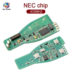 AK002019 For mercedes Benz 3 Button smart card board 433MHZ nec chip