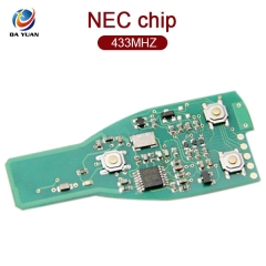 AK002019 For mercedes Benz 3 Button smart card board 433MHZ nec chip