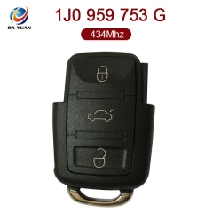 AK001074 for VW Flip Key 3 Button 434MHz 1J0 959 753 G