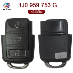 AK001074 for VW Flip Key 3 Button 434MHz 1J0 959 753 G