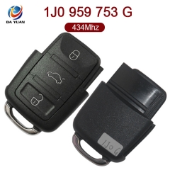 AK001074 for VW Flip Key 3 Button 434MHz 1J0 959 753 G