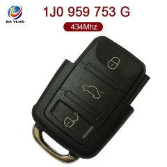 AK001074 for VW Flip Key 3 Button 434MHz 1J0 959 753 G