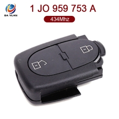 AK001019 for VW Remote Key 2 Button 434MHz 1 JO 959 753 A