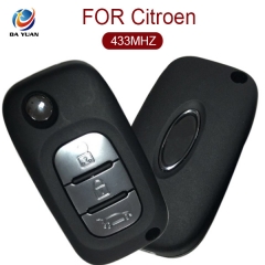 AK016023 Original for Citroen DS Flip Remote Key 3 Button 433MHz