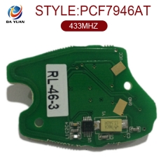 AK010010 for Renault Remote Key 3 Button 433MHZ PCF7946AT Without Logo