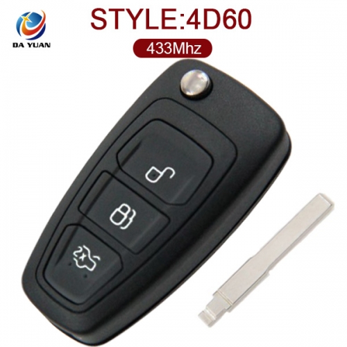AK018032 for Ford Focus Remote Smart Key 3 Button 433MHz 4D60