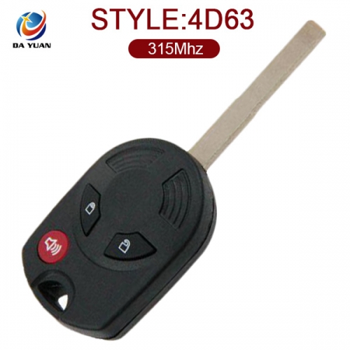 AK018024 for Ford Mondeo Remote Key 2+1 Button 315MHz 4D63 With A