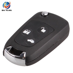 AS018024 car new 3 button modifide folding remote key flip fob shell for ford focus mondeo fiesta with logo