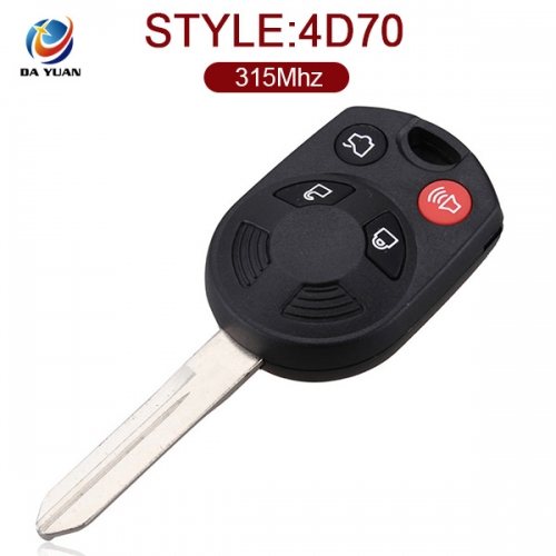 AK018027 for Ford 4 Button Complete Remote(Laser Blade) 315MHz 4D70