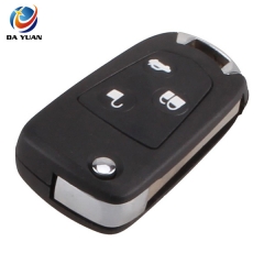 AS018024 car new 3 button modifide folding remote key flip fob shell for ford focus mondeo fiesta with logo