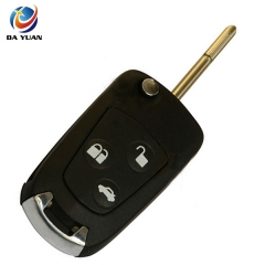 AS018025 Uncut Blank Flip Key Shell For Ford Focus Mondeo Fiesta Focus 3 Button Key Shell