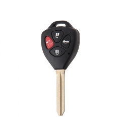 AS007047 Replacement 4 Buttons Remote Key Case Shell Entry Fob Blade for Toyota Camry