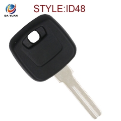 AK050004 Uncut Blade With Transponder ID48 Glass Chip Ignition Key Blank Insert for Volvo