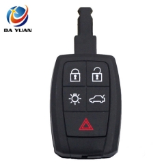 AS050018 5 Button Smart Remote Car Key Shell Blank Fit For VOLVO S40 C30 C70 Keyless Entry Fob Key Case Cover