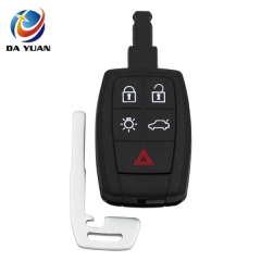 AS050018 5 Button Smart Remote Car Key Shell Blank Fit For VOLVO S40 C30 C70 Keyless Entry Fob Key Case Cover