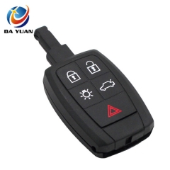 AS050018 5 Button Smart Remote Car Key Shell Blank Fit For VOLVO S40 C30 C70 Keyless Entry Fob Key Case Cover