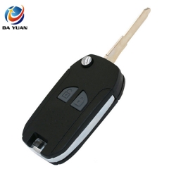 AS048021 2 Buttons Blank Modified Flip Folding Remote Key Shell for Suzuki Key Case