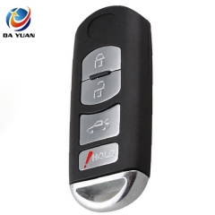 AS026015 New 4 Buttons Replacement Shell 3+1 Buttons Remote Key Case Fob For Mazda 3 5 6 CX-7 CX-9