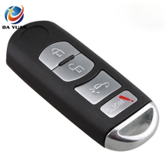 AS026015 New 4 Buttons Replacement Shell 3+1 Buttons Remote Key Case Fob For Mazda 3 5 6 CX-7 CX-9