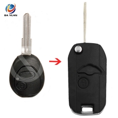 AS004019 2 Button Remote Folding Flip Key Shell Case Uncut Blank For Land Rover Discovery