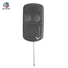AS004017 2 Button Remote Fold Keyless Fob Case Shell & Uncut Blade for Land Rover Discovery