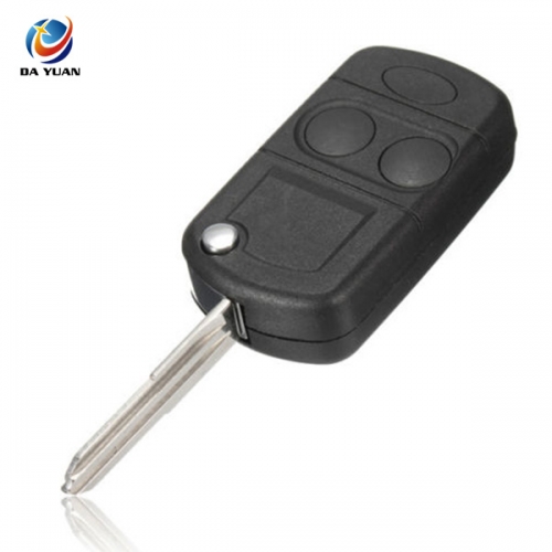 AS004017 2 Button Remote Fold Keyless Fob Case Shell & Uncut Blade for Land Rover Discovery