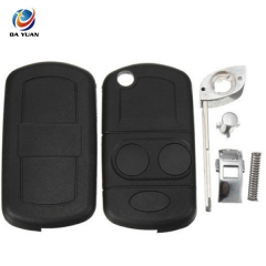 AS004017 2 Button Remote Fold Keyless Fob Case Shell & Uncut Blade for Land Rover Discovery