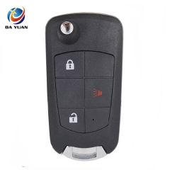 AS027033 2+1 Button Modified Folding Remote Key Case Fob Shell for Nissan Rogue Juke Cube