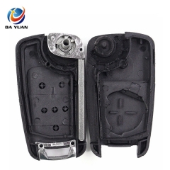 AS014022 Folding Shell Remote Key Case Fob 3 Button for Chevrolet Cruze 2011-2013 Uncut