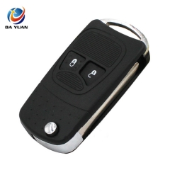AS015042 2 Button Modified Remote Key Shell Folding Flip Key Case Fob For Chrysler
