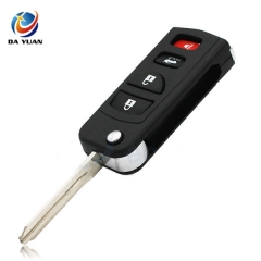 AS027032 3+1 button Remote Key Shell Case Folding Flip Fob For INFINITI for Nissan 4 Button