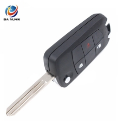 AS027033 2+1 Button Modified Folding Remote Key Case Fob Shell for Nissan Rogue Juke Cube