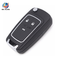 AS014022 Folding Shell Remote Key Case Fob 3 Button for Chevrolet Cruze 2011-2013 Uncut