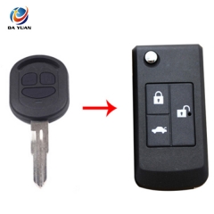 AS013013 for Buick Excelle HRV 3 Buttons Uncut Blade Modified Remote Blank Key shell