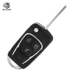 AS013018 Remote key shell Fob For Buick 4 buttons HU100 uncut