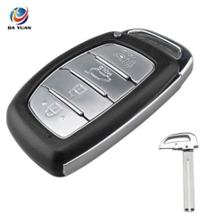 AS020043 for Hyundai IX25 IX35 Elantra Sonata Key Fob 4 Button Remote Key Shell Cover with Logo