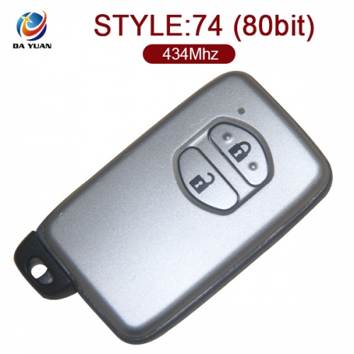 AK007105 for Toyota prius key 2013 2 Button 434MHz  74 (80bit) Chip