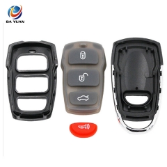 AS020044 Replacement Shell Modified 3+1 Buttons Remote Key Case Blank Fob for Hyundai  4 Buttons