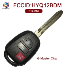 AK007102 for Toyota Remote Key 2+1 Button 314Mhz FCCID HYQ12BDM G Chip